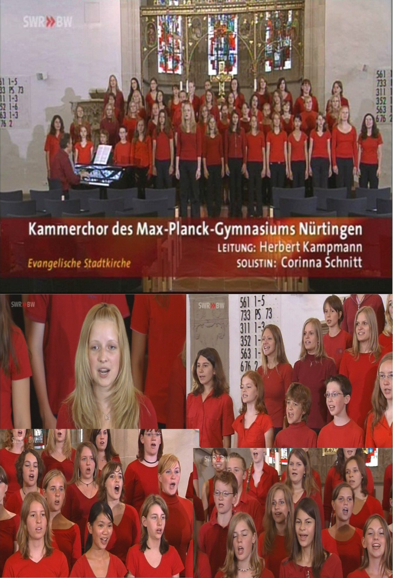 Kammerchor beim SWR im TV